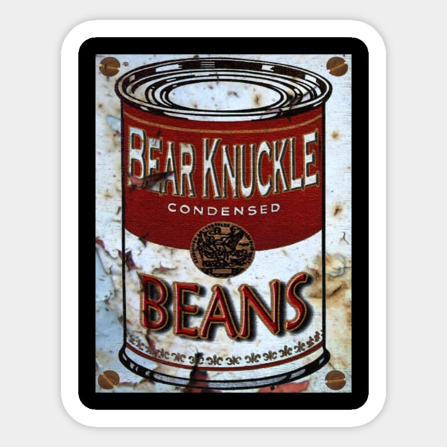 Bear Knuckle Comedy Beans Sticker by tomomahony